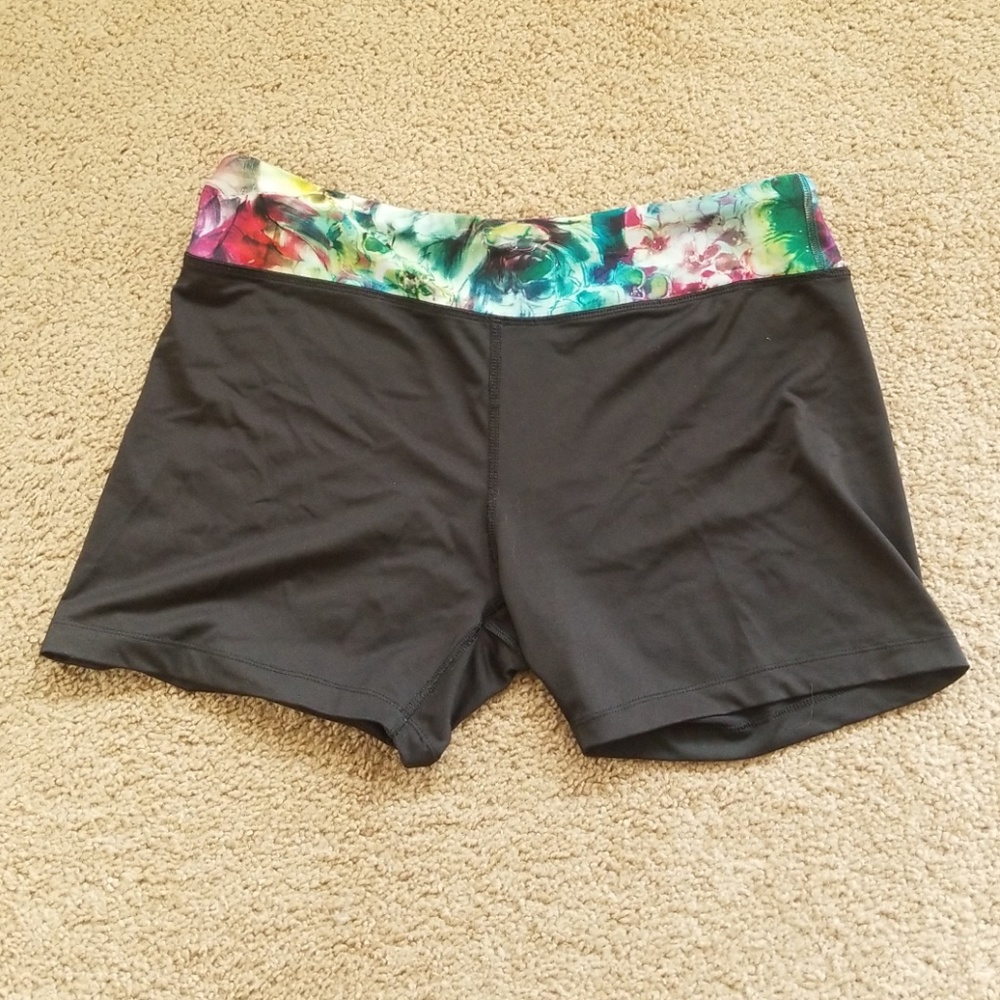 Black workout shorts